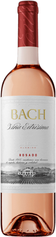 5,95 € Envío gratis | Vino rosado Bach Viña Extrísima Joven D.O. Catalunya Cataluña España Tempranillo, Merlot, Cabernet Sauvignon Botella 75 cl