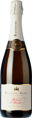 18,95 € 免费送货 | 白起泡酒 Raventós i Blanc Blanc de Blancs 香槟 预订 加泰罗尼亚 西班牙 Macabeo, Xarel·lo, Chardonnay, Parellada 瓶子 75 cl