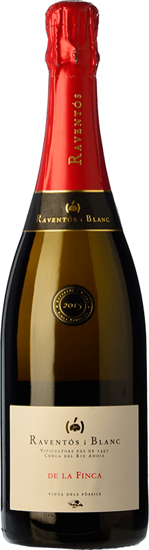 26,95 € 免费送货 | 白起泡酒 Raventós i Blanc Gran Reserva de la Finca 香槟 大储备 加泰罗尼亚 西班牙 Pinot Black, Macabeo, Xarel·lo, Chardonnay, Parellada 瓶子 75 cl
