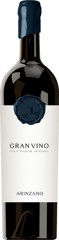 109,95 € Envio grátis | Vinho tinto Arínzano Gran Vino D.O.P. Vino de Pago de Arínzano Navarra Espanha Tempranillo, Merlot Garrafa 75 cl