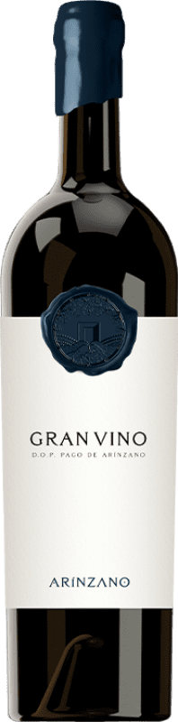 114,95 € 免费送货 | 红酒 Arínzano Gran Vino D.O.P. Vino de Pago Señorío de Arínzano 纳瓦拉 西班牙 Tempranillo, Merlot 瓶子 75 cl