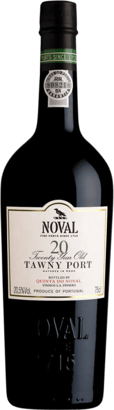 123,95 € Envío gratis | Vino Generoso Fortificado Quinta do Noval I.G. Porto Oporto Portugal Tempranillo, Touriga Franca, Touriga Nacional, Tinta Amarela, Tinta Cão, Tinta Barroca 20 Años Botella 75 cl
