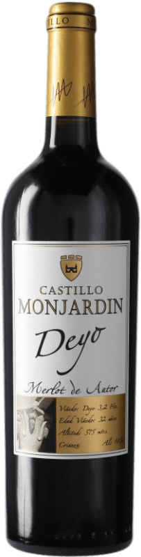 14,95 € Free Shipping | Red wine Castillo de Monjardín Deyo Aged D.O. Navarra Navarre Spain Merlot Bottle 75 cl