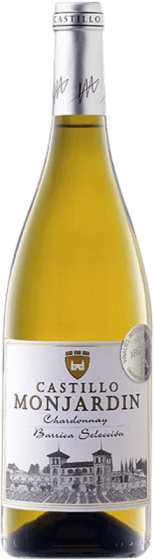14,95 € Free Shipping | White wine Castillo de Monjardín Fermentado Barrica Aged D.O. Navarra Navarre Spain Chardonnay Bottle 75 cl