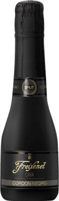 3,95 € Free Shipping | White sparkling Freixenet Cordon Negro Mini Black Brut Reserve D.O. Cava Catalonia Spain Macabeo, Xarel·lo, Parellada Small Bottle 20 cl