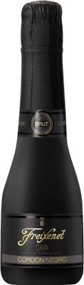 4,95 € Envoi gratuit | Blanc mousseux Freixenet Cordón Negro Mini Black Brut Réserve D.O. Cava Catalogne Espagne Macabeo, Xarel·lo, Parellada Petite Bouteille 20 cl