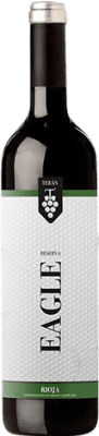 12,95 € Бесплатная доставка | Красное вино Marqués de Terán Eagle Резерва D.O.Ca. Rioja Ла-Риоха Испания Tempranillo — Темпранильо, Garnacha — Гренаш, Mazuelo — Масуэло, Cariñena — Кариньян Бутылка 75 cl