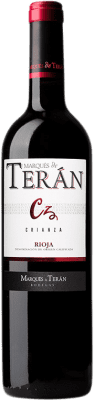 7,95 € Envio grátis | Vinho tinto Marqués de Terán Crianza D.O.Ca. Rioja La Rioja Espanha Tempranillo Garrafa 75 cl