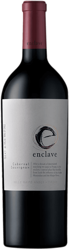 64,95 € Spedizione Gratuita | Vino rosso Viña Ventisquero Enclave Crianza I.G. Valle del Maipo Maipo Valley Chile Cabernet Sauvignon, Cabernet Franc, Petit Verdot, Carmenère Bottiglia 75 cl