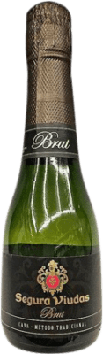 4,95 € Free Shipping | White Sparkling Wine Segura Viudas Brut Reserve — Aged D.O. Cava Catalonia Spain Macabeo, Xarel·lo, Parellada Small Bottle 20 cl