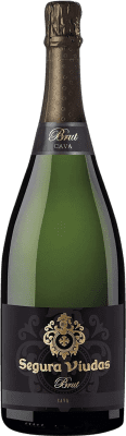 18,95 € 送料無料 | 白のスパークリングワイン Segura Viudas Brut — ブリュット レセルバ D.O. Cava カタロニア スペイン Macabeo — マカベオ, Xarel·lo — チャレッロ, Parellada — パレリャーダ マグナムボトル 1,5 L