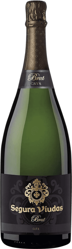 17,95 € 免费送货 | 白起泡酒 Segura Viudas 香槟 预订 D.O. Cava 加泰罗尼亚 西班牙 Macabeo, Xarel·lo, Parellada 瓶子 Magnum 1,5 L