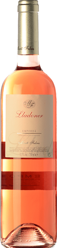 8,95 € Free Shipping | Rosé wine Martí Fabra Lladoner Joven D.O. Empordà Catalonia Spain Grenache Bottle 75 cl