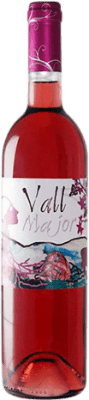 6,95 € 免费送货 | 玫瑰酒 Celler de Batea Vall Major 年轻的 D.O. Terra Alta 加泰罗尼亚 西班牙 Syrah, Grenache 瓶子 75 cl