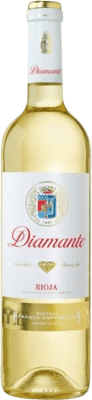 6,95 € 送料無料 | 白ワイン Bodegas Franco Españolas Diamante セミドライ セミスイート 若い D.O.Ca. Rioja ラ・リオハ スペイン Malvasía, Macabeo ボトル 75 cl