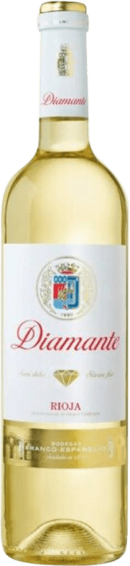 6,95 € Бесплатная доставка | Белое вино Bodegas Franco Españolas Diamante Полусухое Полусладкое Молодой D.O.Ca. Rioja Ла-Риоха Испания Malvasía, Macabeo бутылка 75 cl