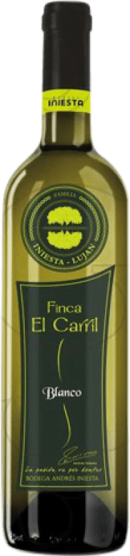 7,95 € Free Shipping | White wine Iniesta Finca el Carril Joven D.O. Manchuela Castilla la Mancha y Madrid Spain Macabeo Bottle 75 cl