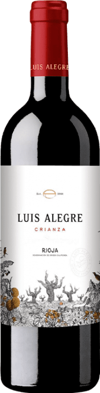 13,95 € Kostenloser Versand | Rotwein Luis Alegre Alterung D.O.Ca. Rioja La Rioja Spanien Tempranillo, Grenache, Graciano Flasche 75 cl