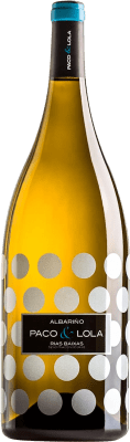 34,95 € Spedizione Gratuita | Vino bianco Paco & Lola Giovane D.O. Rías Baixas Galizia Spagna Albariño Bottiglia Magnum 1,5 L