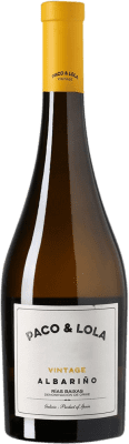32,95 € Free Shipping | White wine Paco & Lola Vintage Aged D.O. Rías Baixas Galicia Spain Albariño Bottle 75 cl