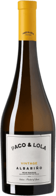 27,95 € Free Shipping | White Wine Paco & Lola Vintage Crianza — Aged D.O. Rías Baixas Galicia Spain Albariño — Albarinho 75 cl