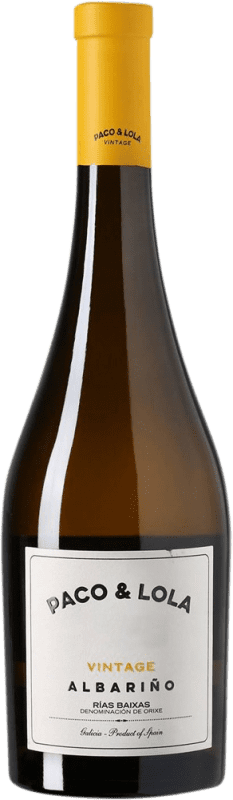 27,95 € 免费送货 | 白葡萄酒 Paco & Lola Vintage Crianza — 陈酿 D.O. Rías Baixas 加利西亚 西班牙 Albariño — 阿尔巴利诺 75 cl