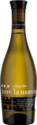 8,95 € Envio grátis | Vinho Branco Marqués de Vizhoja Torre la Moreira Jovem D.O. Rías Baixas Galiza Espanha Albariño — Albarinho Meia Garrafa 37 cl
