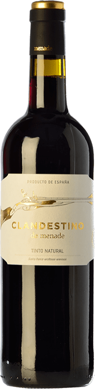 10,95 € Envoi gratuit | Vin rouge Menade Clandestino I.G.P. Vino de la Tierra de Castilla y León Castille et Leon Espagne Tempranillo Bouteille 75 cl