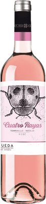 7,95 € Free Shipping | Rosé Wine Cuatro Rayas Young D.O. Rueda Castilla y León Spain Tempranillo 75 cl