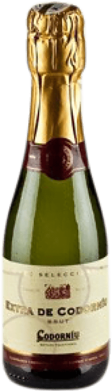 3,95 € 送料無料 | 白スパークリングワイン Codorníu Extra エキストラブラット 予約 D.O. Cava カタロニア スペイン Macabeo, Xarel·lo, Chardonnay, Parellada 小型ボトル 20 cl