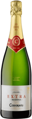 12,95 € Kostenloser Versand | Weißer Sekt Codorníu Extra Halbtrocken Halbsüß D.O. Cava Katalonien Spanien Macabeo, Xarel·lo, Parellada Flasche 75 cl