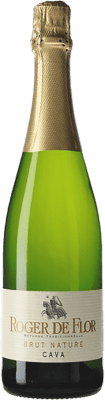 5,95 € Envío gratis | Espumoso Blanco Codorníu Roger de Flor Brut Nature Joven D.O. Cava Cataluña España Macabeo, Xarel·lo, Parellada 75 cl