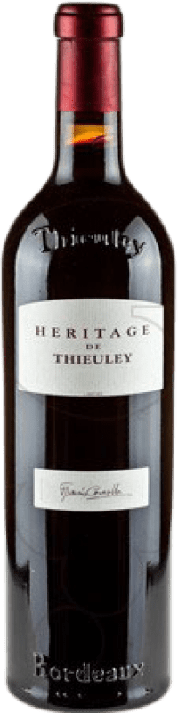 26,95 € Envio grátis | Vinho tinto Château Thieuley Heritage A.O.C. Bordeaux França Garrafa 75 cl