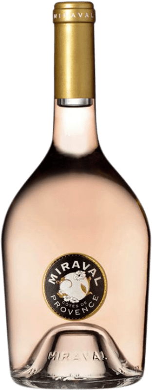 47,95 € Envío gratis | Vino rosado Château Miraval Rosé Joven A.O.C. Francia Francia Syrah, Garnacha, Cinsault, Vermentino Botella Magnum 1,5 L