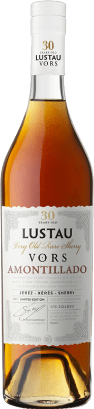 62,95 € Бесплатная доставка | Крепленое вино Lustau Amontillado Very Old Rare Sherry VORS D.O. Jerez-Xérès-Sherry Андалусия Испания Palomino Fino 30 Лет бутылка Medium 50 cl