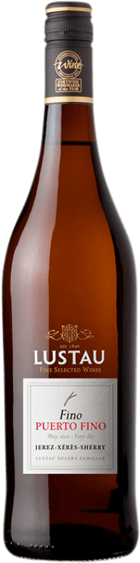 14,95 € Spedizione Gratuita | Vino fortificato Lustau Puerto Fino D.O. Jerez-Xérès-Sherry Andalusia Spagna Palomino Fino Bottiglia 75 cl