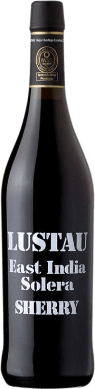 19,95 € Бесплатная доставка | Крепленое вино Lustau East India Solera сладкий D.O. Jerez-Xérès-Sherry Андалусия Испания Palomino Fino, Pedro Ximénez бутылка 75 cl