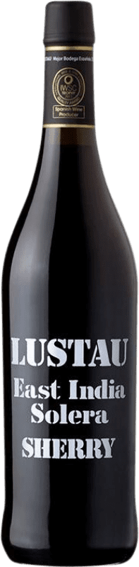26,95 € Бесплатная доставка | Креплёное вино Lustau East India Dulce — Сладкое Solera — Солера D.O. Jerez-Xérès-Sherry Андалусия Испания Palomino Fino, Pedro Ximénez 75 cl
