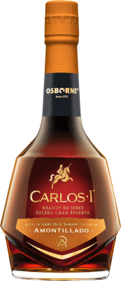 52,95 € Бесплатная доставка | Бренди Osborne Carlos I Amontillado — Амонтиладо D.O. Jerez-Xérès-Sherry Андалусия Испания 70 cl