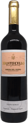 14,95 € 免费送货 | 红酒 Montecillo 橡木 D.O. Ribera del Duero 卡斯蒂利亚莱昂 西班牙 Tempranillo 瓶子 75 cl