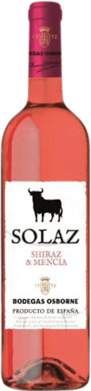 6,95 € 送料無料 | ロゼワイン Osborne Solaz 若い I.G.P. Vino de la Tierra de Castilla Castilla la Mancha y Madrid スペイン Tempranillo ボトル 75 cl