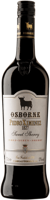 15,95 € Kostenloser Versand | Verstärkter Wein Osborne D.O. Jerez-Xérès-Sherry Andalucía y Extremadura Spanien Pedro Ximénez Flasche 75 cl