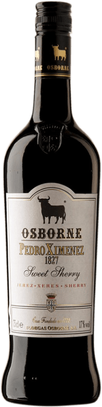 16,95 € Free Shipping | Fortified Wine Osborne D.O. Jerez-Xérès-Sherry Andalucía y Extremadura Spain Pedro Ximénez 75 cl