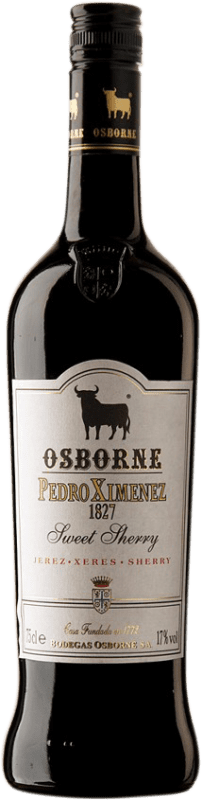 16,95 € Бесплатная доставка | Крепленое вино Osborne D.O. Jerez-Xérès-Sherry Andalucía y Extremadura Испания Pedro Ximénez бутылка 75 cl