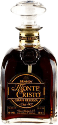 93,95 € Envio grátis | Brandy Conhaque Pérez Barquero Monte Cristo Grande Reserva Espanha Garrafa 70 cl