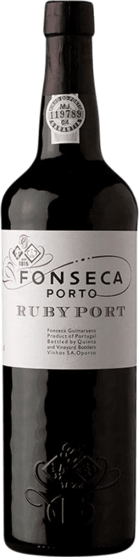 16,95 € Бесплатная доставка | Креплёное вино Fonseca Port Ruby — Руби I.G. Porto порто Португалия Tempranillo — Темпранильо, Touriga Franca, Touriga Nacional, Tinta Amarela, Tinta Cão, Tinta Barroca Бутылка 75 cl