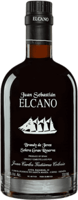 68,95 € Envio grátis | Brandy Conhaque Gutiérrez Colosía Juan Sebastián El Cano Espanha Garrafa 70 cl