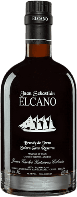 169,95 € Envío gratis | Brandy Gutiérrez Colosía Juan Sebastián El Cano España 70 cl
