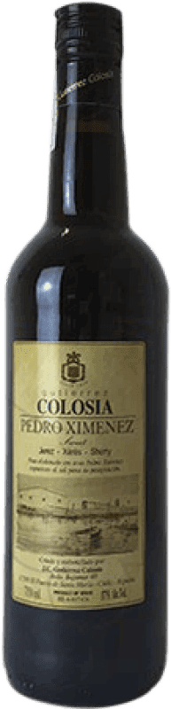 18,95 € Free Shipping | Fortified wine Gutiérrez Colosía PX D.O. Jerez-Xérès-Sherry Andalucía y Extremadura Spain Pedro Ximénez Bottle 75 cl