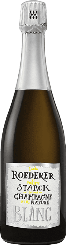 118,95 € Envío gratis | Espumoso blanco Louis Roederer Starck Brut Nature Gran Reserva A.O.C. Champagne Francia Pinot Negro, Chardonnay Botella 75 cl